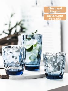 YOGEHOME | Lead Free Heat Resistant Creative Crystal Glass Cups Set 6 Pieces