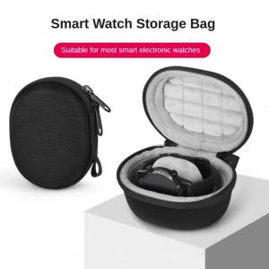 Portable EVA Single Watch Travel Case Watch Storage Organizer BoxWatch Holder Waterproof for Smartwatches Zippered Container Bag