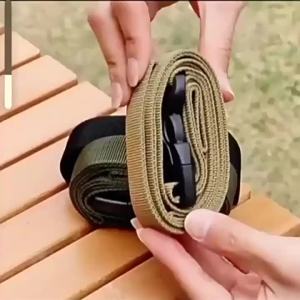 Travel Tied Belt Durable Nylon Cargo Tie Down Luggage Lash Belt Strap Camping Hiking Cargo Storage Belt Buckle