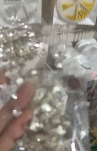 Đá khối mix size hình bướm ánh trắng siêu sang chuyên dụng trang trí nail