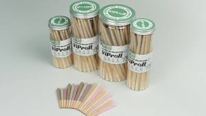 Pre Rolled Cones King Size 100 Pack Natural Unbleached Cones Rolling Papers with W-shaped Tips Slow & Even Burning Preroll Cones Packing Tubes Included for Party Gift (109mm)