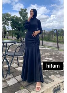 Dilla dress Ootd kondangan-gamis busui bodycone- dress wanita remaja dewasa terbaru