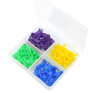 PIORPOY 200Pcs/Box Dental Disposable Tooth Gap Wedges With End Circular Holes Plastic Medical Oral Care Accessories 4Sizes