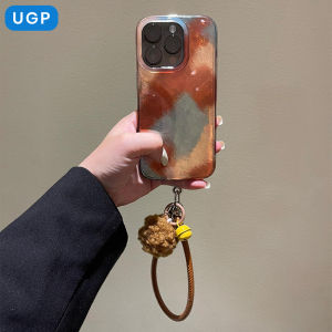 Fall Winter New 2025 Apple 17promax Phone Case Women Full Cover Dyeing Brown with Lanyard iPhone 15 High End Unique 14 Special Max Female Model
