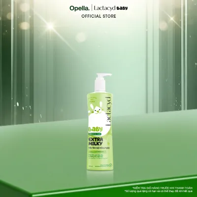 Sữa Tắm Gội Trẻ Em Lactacyd Baby Extra Milky Làm Sạch Dịu Nhẹ và Dưỡng Ẩm Vượt Trội 500ml