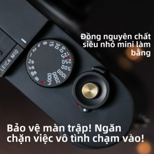 Nút Ống Ngắm Máy Ảnh Bằng Đồng Nguyên Chất Mini YUWOOD Original 7mm Universal Cho Fuji Leica Thiết Kế Tối Giản Chống Nhầm Tay