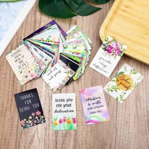 60 Pieces Inspirational Affirmation Cards for Daily Motivation-Women and Men Encouragement Cards Uplifting Motivational Quote