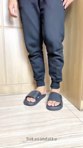 JOKIXX- Sandal Pria Slop Polos Warna Trendy