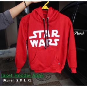 JAKET HOODIE ANAK SWEATER SABLON STARWARS KEKINIAN TERBARU BAHAN FLEECE PREMIUM USIA 2TAHUN SAMPAI 12TAHUN LAKI LAKI PEREMPUAN SIZE S SAMPAI XL