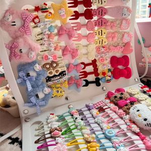 Cute 30-Piece Hair Clip Set Sweet Girl Heart Fringe Cartoon Headwear for Girlfriend Fashionable Fresh out New Style Hair Accessories