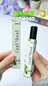 COMBO 3 - Xịt khử mùi toàn thân lăn khử mùi GUDMOOD của Hakinika giảm mùi cơ thể hạn chế mồ hôi hương thiên nhiên - 10ml
