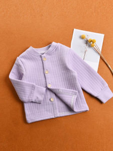 Áo Khoác Cardigan Giữ Nhiệt Bằng Cotton Nguyên Chất Cho Bé Mùa Thu Đông Áo Khoác Ngoài Trẻ Em Một Mảnh Đồ Ngủ Mặc Trong Nhà