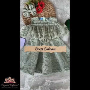 Sabrina Dress Acc Jepit/pita | Baju Brokat Anak Perempuan & Dewasa Kostum Pesta Ulang Tahun Terbaru