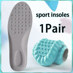 Mens and Womens Sports Shock Absorbing Insole Outdoor Running Insoles Soft elasticity Sole Breathable Comfortable Insoles