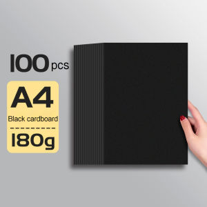 180/230/300gsm Thick Black Cardboard Cardstock Paper A4/A5 20-100pcs Diy Craft Invitation Cards Making Hand Drawing Sketch Paper