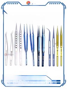 Kẹp Vặn Vít Hợp Kim Titan Siêu Cứng Nhẹ Nhàng Mũi Nhọn Thẳng Mũi Cong Dụng Cụ Sửa Chữa Điện Thoại Di Động Bằng Thép Không Gỉ