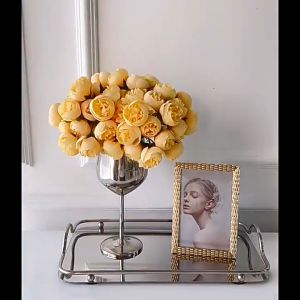 Bunga Small 27 Roses Tea Artificial Flower Wedding Dekorasi