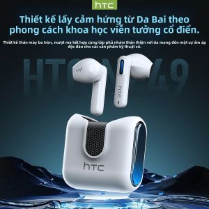 Tai Nghe HTC NE49 TWS Bluetooth V6.0 Tai Nghe Thể Thao Không Dây Giảm Tiếng Ồn Có Mic Tuổi Thọ Pin Dài Đen/Trắng