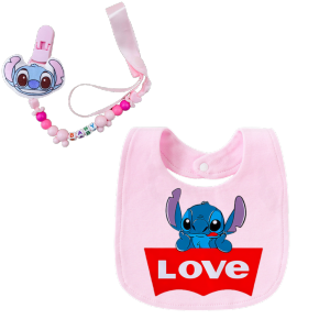Disney | 2 pieces of pure cotton baby bibs for girls/boys saliva wipes newborns infants for boys bibs for feeding to relieve hiccups