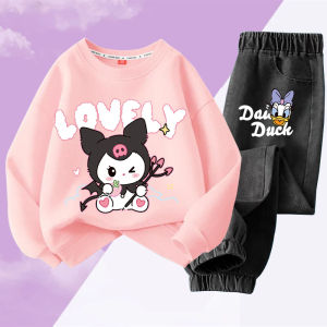 ทันสมัย เสื้อสเว็ตเชิ้ต และ กางเกงยีนส์ ชุดสําหรับเด็กผู้หญิง ลำลอง แจ๊กเก็ตทูพีซ ชุดสูท ผ้าฝ้าย ผสมผสานชุดสบายในชีวิตประจําวัน