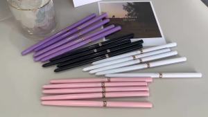 Professional Stripe Nail Art Brushes 1Pcs Nail Line Brush Black UV Gel Painting Pen Carved Nail Art Liner Brush for Manicure