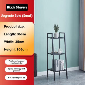 3/4/5 Tier Metal Wrought Iron Floor Rack Nordic Style Display Rack for Living Room/Bedroom/Kitchen/Bathroom/Home Office