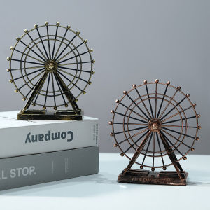 Phong Cách Châu Âu Vintage Sắt Nghệ Thuật Bánh Xe Ferris Mẫu Sáng Tạo Phòng Khách Thanh Trang Trí Tủ Đồ Trang Trí Để Bàn Phụ Kiện