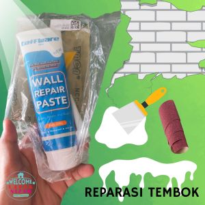 Wall Repair Pasta Dempul Penambal Dinding Cream Instan Water Proof
