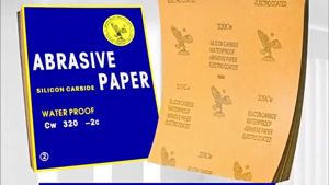 กระดาษทราย กันน้ำทรงสี่เหลี่ยม จำหน่ายเป็นแพค(ชุด10/100แผ่น) ผิวกระดาษเป็นกระดาษกาวยางพาราคุณภาพดี