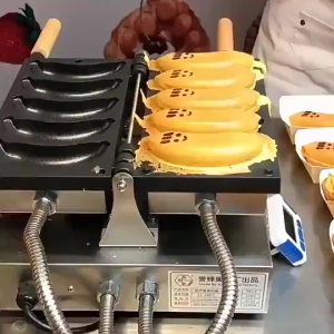 เครื่องทำวาฟเฟิล รูปกล้วยหอม 5ชิ้นรุ่นZB-34BN🚩มีพร้อมส่ง