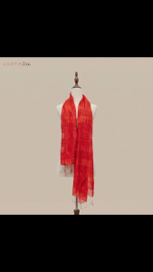 Khăn Choàng Lụa Đũi Chu Sa Luata Silk - Khăn Tơ Tằm Cao Cấp - Phụ Kiện Phối Đồ Công Sở - Làm Quà Tặng Sang Trọng