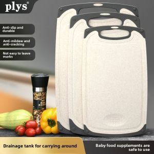 plys | Antibacterial Mold-Resistant Thick Double-Sided Fruit Knife PE Cutting Board