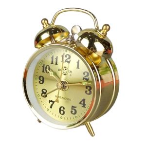 Vintage Shanghai Mechanical Alarm Clock Super Loud Sound Horse Hoof Table Clock Wind-up Retro Nostalgic Metal Mechanism