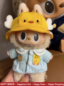 Labubu Macaron Vinyl Clothes 17cm Bean Milk Dodo V1 Doll Outfit Cotton Doll Clothing Plush Toy Fashion Trendy Kids Apparel