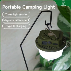 MOSLIGHTING 4800mAh LED Camping Tent Light Rechargeable Outdoor Emergency Lighting Portable Hanging Night Lamp Camping Lighting
