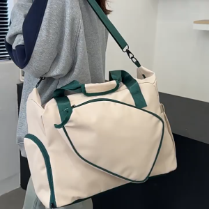 Pickleball Bag with Paddle Pocket Large Pickleball Duffle Bag with Shoe Compartment Sport Bag Gym Handbag for Men & Women