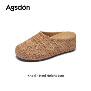 Agsdon | Braided Thick-soled Mules Women Summer New Slip-on