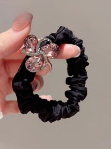 Elegant Water Diamond Hair Ties Womens New 2025 Hair Bands for Bun And Tail Knot High-End Feeling Hair Bands by Ji Tan