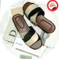 Sandal Selop Silang Wanita Kulit Sintetis Kekinian Terbaru. 