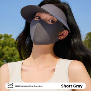 Miiow | Cat Woman Ice Silk UV Protection Face Mask Breathable Thin Face Bikini Women Summer Neck Protection Sunshade Anti-Uv Mask Hat
