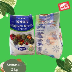 PUPUK KNO3 PUTIH DGW KALIUM NITRAT CRYSTAL KEMASAN 2 KG