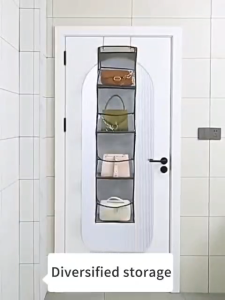 4/6 layers bag cover Storage Rack Sundries BagBehind The Door Hanging closet Organizer rack storage bag