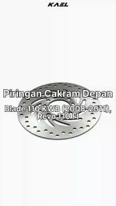 Piringan Cakram Depan Blade Revo 110 FI Absolute Supra X 125 F1 New Helm In Disk Disc Front Brake