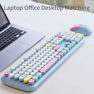 ZERO Full-Size Computer Wireless Keyboard And Mouse Combination Cute And Suitable For Office Work Beautiful Color typewriter