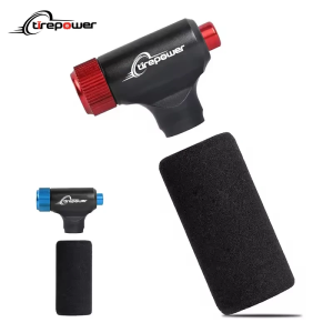 CO2 Mini Pump Bicycle Portable Hand Pump Fast Bike Tire Air Inflator Schrader & Presta Valve Adapter Cycling MTB Bike Pump