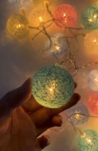 Pencahayaan Dekoratif: String Light Warna-Warni & Lampu Pesta Bulat Warna-Warni