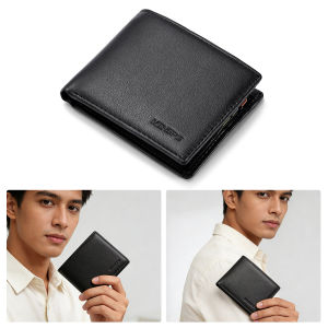 MENSPE Men Wallet Soft PU Wallet Business Wallets High Quality PU Leather Coin Bag Zipper Multi-Card Position ID Credit Cards Holders Solid Color Travel Purses Coin Pouch