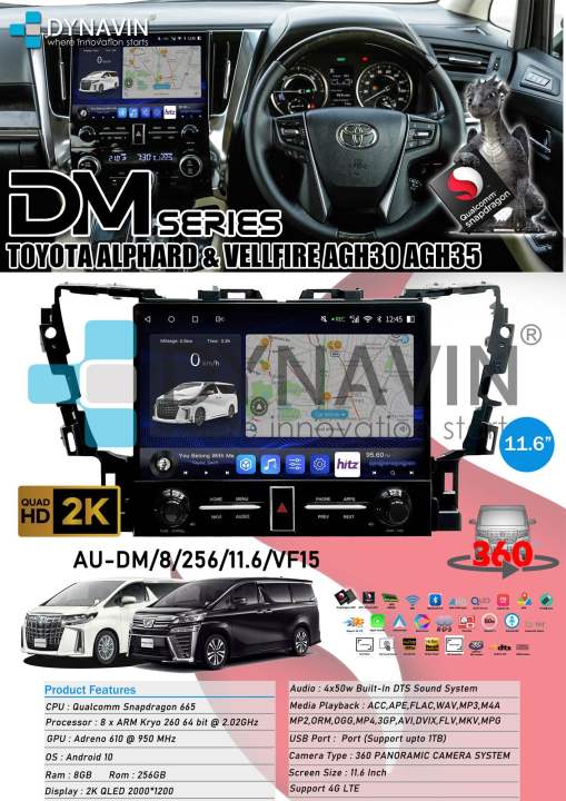 DYNAVIN DM SERIES HIGH END 11.6” POWERED BY SNAPDRAGON CPU JBL DESIGN ...