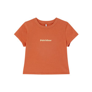 Letter Print Stylish Slim Fit Summer Short T-shirt