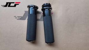 JNYD Motorcycle Handlebar Grips Black CNC 1" 25mm Hand Grip For Harley Touring Sportster Iron 883 1200 Dyna Softail VRSC